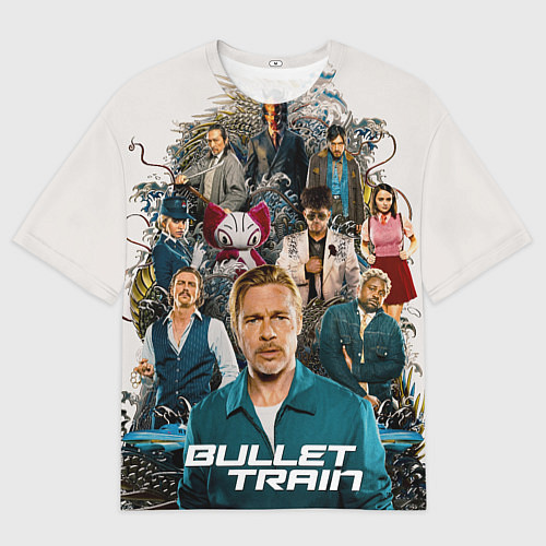 Мужская футболка оверсайз Bullet train / 3D-принт – фото 1