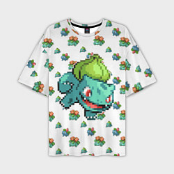 Мужская футболка оверсайз Pokemon go pixel