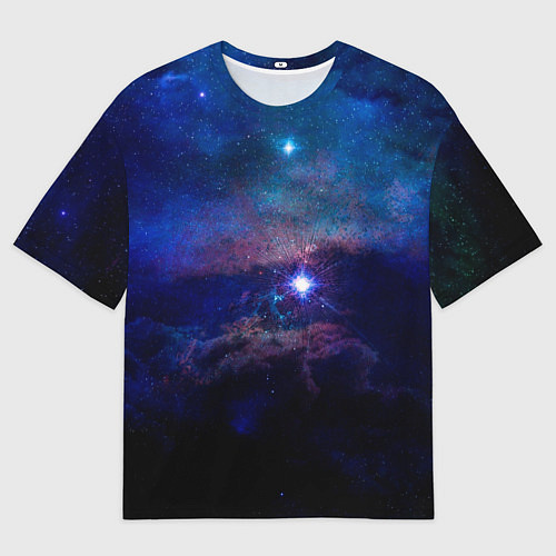 Мужская футболка оверсайз Звёздное небо / 3D-принт – фото 1