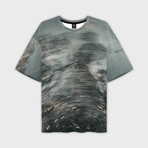 Мужская футболка оверсайз Абстрактная закрученная тьма и туман / 3D-принт – фото 1