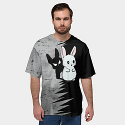Футболка оверсайз мужская Теневой зайка, цвет: 3D-принт — фото 2