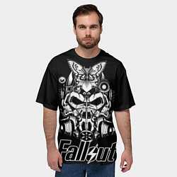 Футболка оверсайз мужская Fallout helmet, цвет: 3D-принт — фото 2