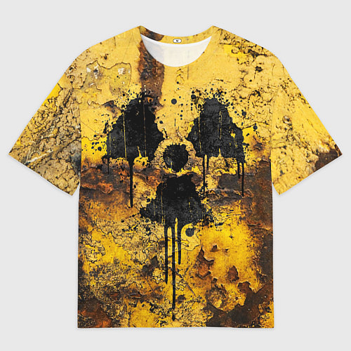 Мужская футболка оверсайз Rusty radiation / 3D-принт – фото 1