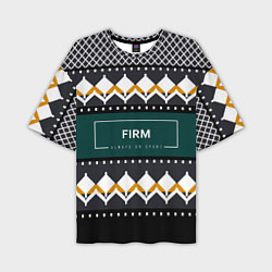 Мужская футболка оверсайз FIRM ретро свитер