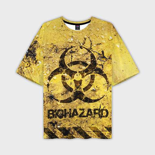 Мужская футболка оверсайз Danger biohazard / 3D-принт – фото 1