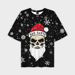 Мужская футболка оверсайз Christmas Bad Santa