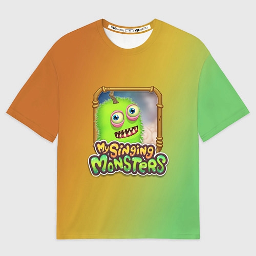 Мужская футболка оверсайз My Singing Monsters - Зерномех / 3D-принт – фото 1