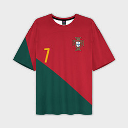 Мужская футболка оверсайз Роналду ЧМ 2022 сборная Португалии