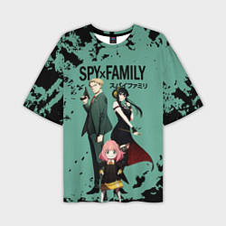 Мужская футболка оверсайз Spy family characters