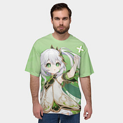 Футболка оверсайз мужская Nahida Genshin Impact, цвет: 3D-принт — фото 2