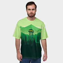 Футболка оверсайз мужская Файрвотч, цвет: 3D-принт — фото 2