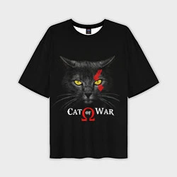 Футболка оверсайз мужская Cat of war collab, цвет: 3D-принт