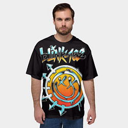 Футболка оверсайз мужская Metal paint logo, цвет: 3D-принт — фото 2