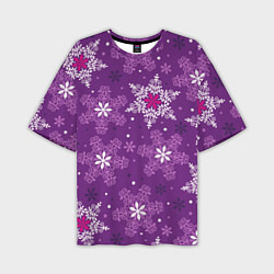 Мужская футболка оверсайз Violet snow