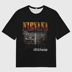Мужская футболка оверсайз Nirvana heart shaped box