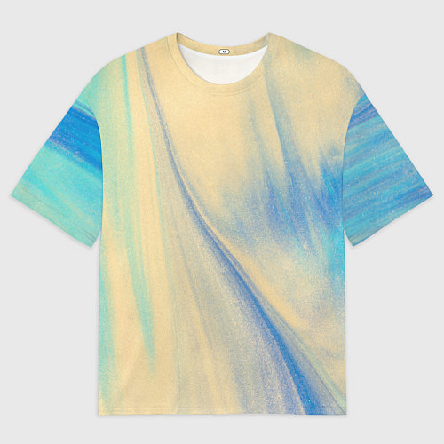 Мужская футболка оверсайз Красочный песок / 3D-принт – фото 1