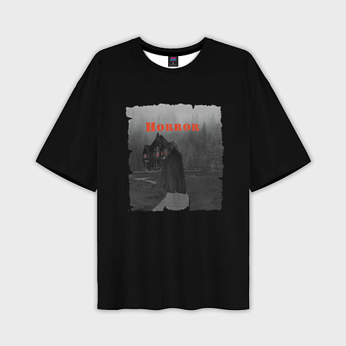 Мужская футболка оверсайз Мрачный дом / 3D-принт – фото 1