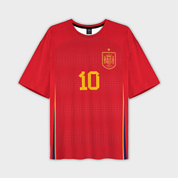 Мужская футболка оверсайз Педри ЧМ 2022 сборная Испании