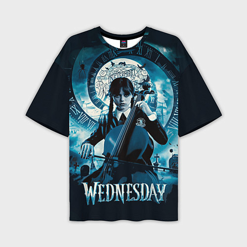 Мужская футболка оверсайз Wednesday Addams 2022 / 3D-принт – фото 1