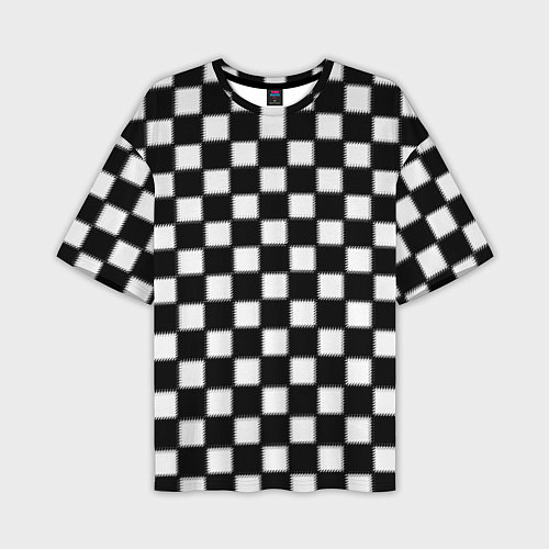 Мужская футболка оверсайз Шахматная доска / 3D-принт – фото 1