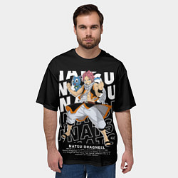 Футболка оверсайз мужская Нацу Драгнил Fairy Tail, цвет: 3D-принт — фото 2