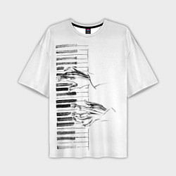 Мужская футболка оверсайз Фортепианный концерт