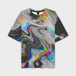 Мужская футболка оверсайз Abstract digital