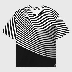 Футболка оверсайз мужская Trendy raster pattern, цвет: 3D-принт