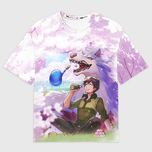 Мужская футболка оверсайз Кулинарные скитания в параллельном мире / 3D-принт – фото 1