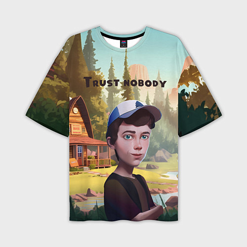 Мужская футболка оверсайз Диппер Trust nobody / 3D-принт – фото 1