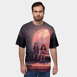 Футболка оверсайз мужская Диппер и Мейбл - New part of this story, цвет: 3D-принт — фото 2