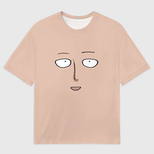 Мужская футболка оверсайз Лицо Сайтамы - Ванпанчмен / 3D-принт – фото 1