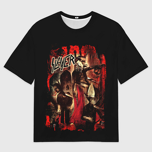 Мужская футболка оверсайз Slayer ад / 3D-принт – фото 1