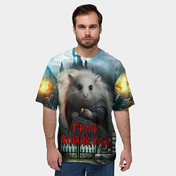 Футболка оверсайз мужская Граф Хомякула, цвет: 3D-принт — фото 2