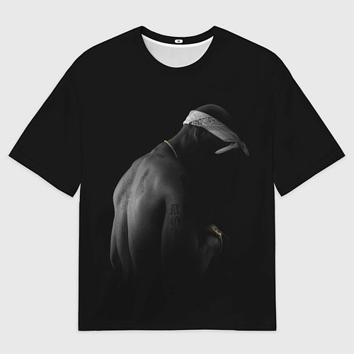 Мужская футболка оверсайз 2Pac Тупак Шакур / 3D-принт – фото 1
