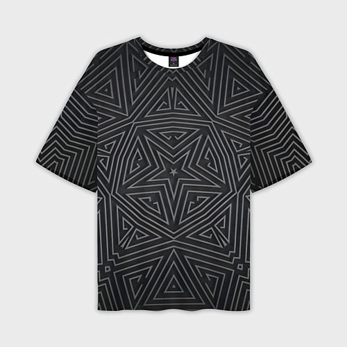 Мужская футболка оверсайз Геометрическая звезда / 3D-принт – фото 1