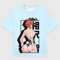 Мужская футболка оверсайз Томо кролик