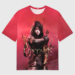 Мужская футболка оверсайз Lost Ark - woman assassin