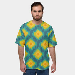 Футболка оверсайз мужская Этника узор, цвет: 3D-принт — фото 2