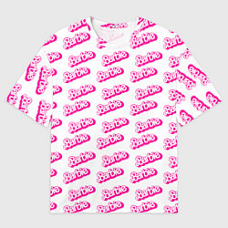 Футболка оверсайз мужская Барби Паттерн, цвет: 3D-принт