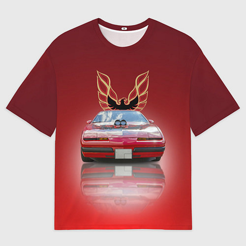 Мужская футболка оверсайз Американский спорткар Pontiac Firebird / 3D-принт – фото 1