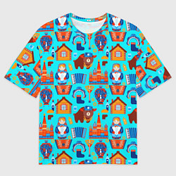 Мужская футболка оверсайз Народный быт России