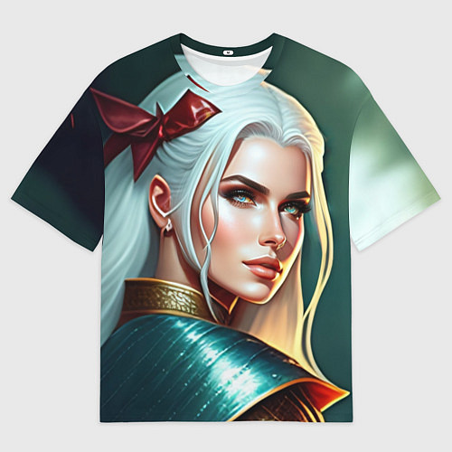 Мужская футболка оверсайз Девушка ведьмака / 3D-принт – фото 1