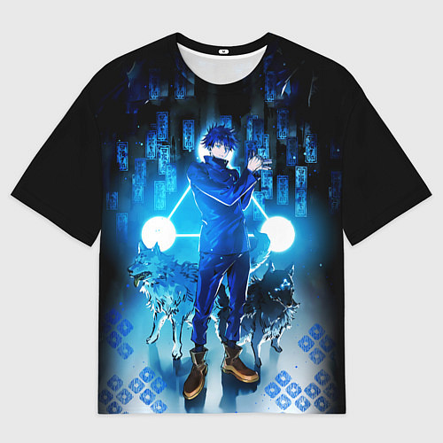 Мужская футболка оверсайз Магическая Битва Фушигуро Мегуми / 3D-принт – фото 1