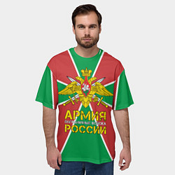 Футболка оверсайз мужская ПВ - Пограничные Войска, цвет: 3D-принт — фото 2