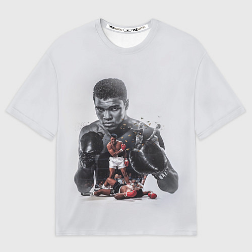 Мужская футболка оверсайз The greatest - Muhammad Ali / 3D-принт – фото 1