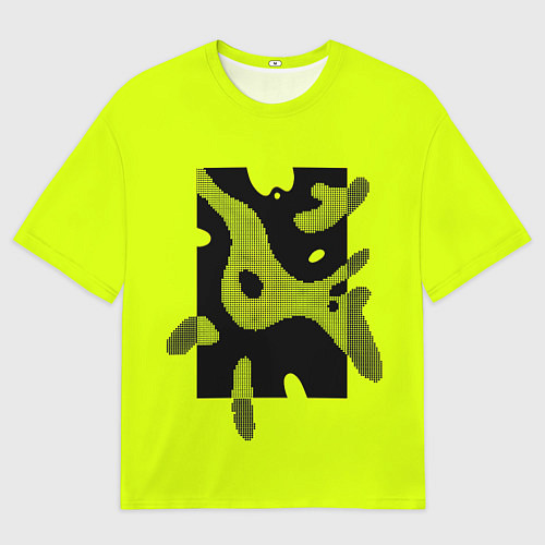 Мужская футболка оверсайз Pixel paths / 3D-принт – фото 1