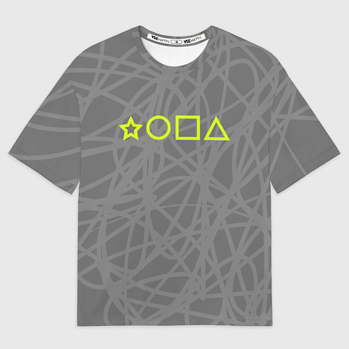 Мужская футболка оверсайз Ребус - жопа / 3D-принт – фото 1