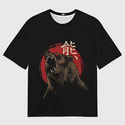 Мужская футболка оверсайз Japanese bear