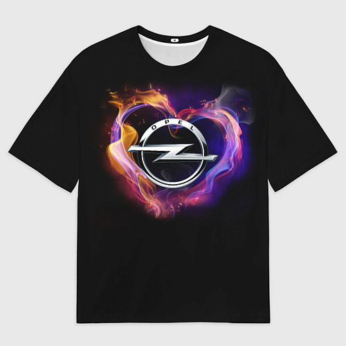 Мужская футболка оверсайз С логотипом Опель / 3D-принт – фото 1